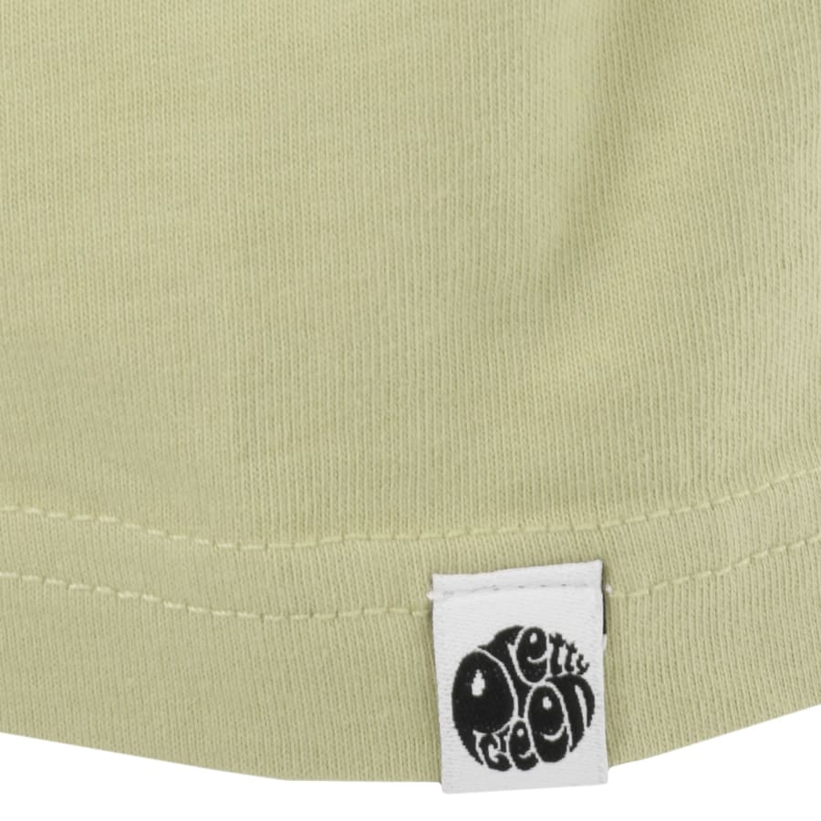 Pretty Green Paisley Logo T Shirt Green